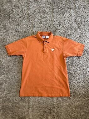 Vintage NCAA Texas Longhorns “triple burnt” polo shirt 90s size small